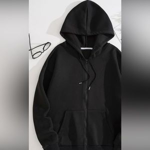 Black Zip Up Hoodie